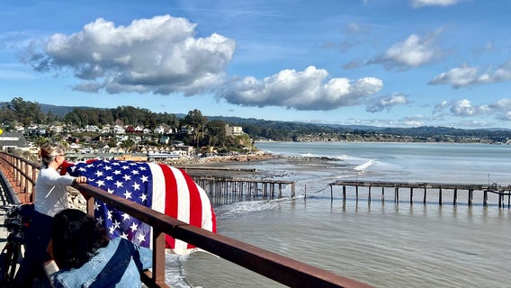 Monterey Bay locals come out to see President Biden during flood damage tour