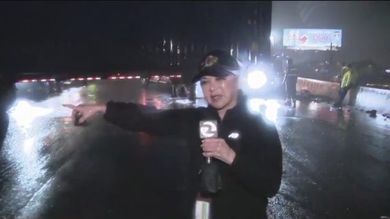 The blessing Roberta Gonzales said in her driveway may have saved her from a big rig roll-over in Oakland