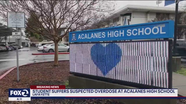 Student administered Narcan after suspected overdose at Lafayette High School