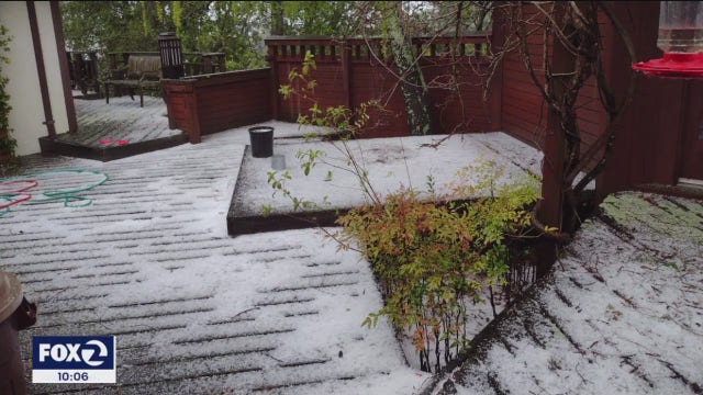 Then came the hail: Bay Area beholds yet another weather spectacle