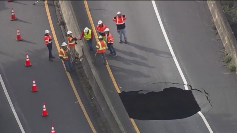 Sinkholes continue to swallow up roadways throughout the Bay