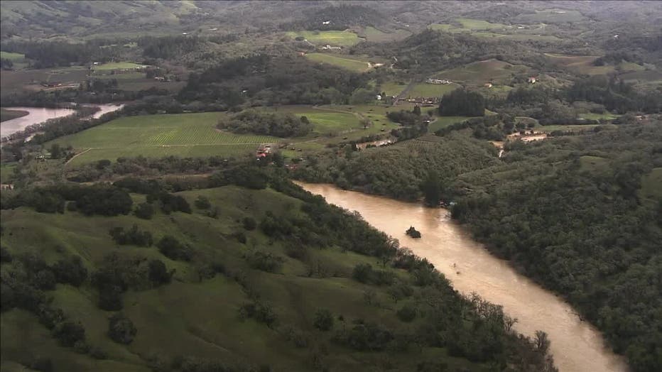 Flooding Expected To Worsen Along Swollen Russian River In Guerneville   Tmon Russian River 00.00.39.32 