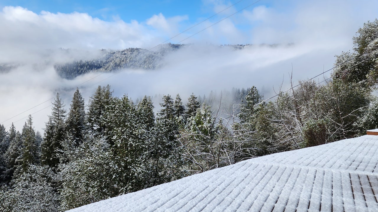 Bay Area snow photos rare winter storm transforms California