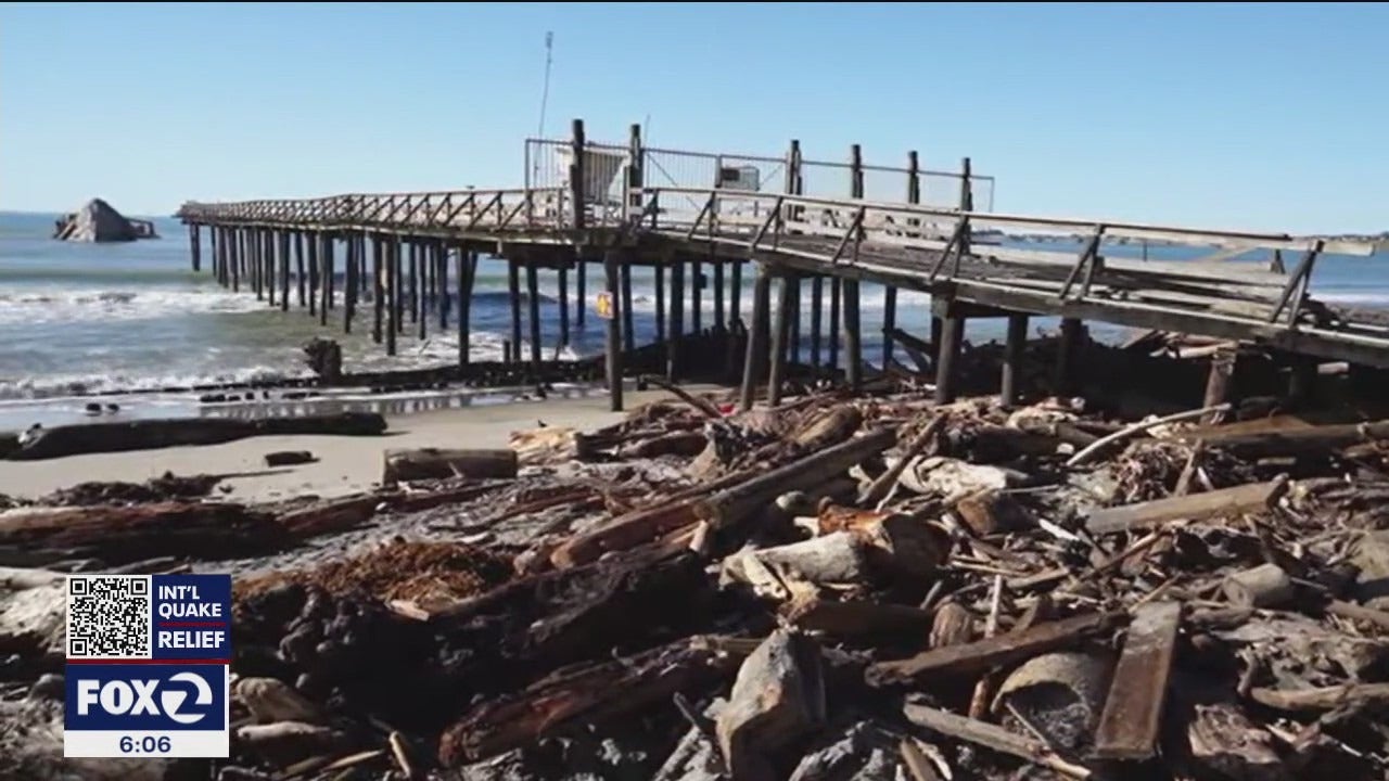 Hundreds say farewell to iconic Santa Cruz County pier damaged by