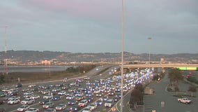 Lanes cleared after residual back-up on Bay Bridge from accident