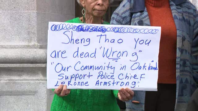 Community members rally around fired Oakland Police Chief