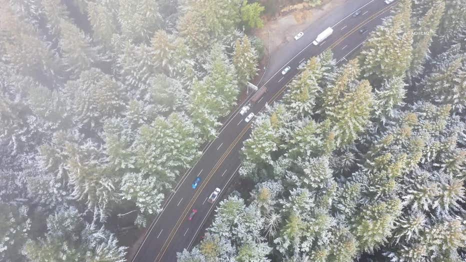 Snow sightings in San Jose San Mateo County Santa Cruz mountains