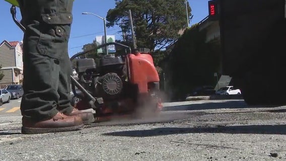 Crews fill potholes, clear drains ahead of next winter storm in San Francisco
