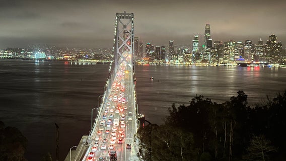 Drive-by shooting on Bay Bridge leaves motorist struck by bullet