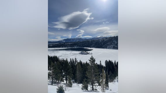 Lake Tahoe's Emerald Bay freezes over for 1st time in decades