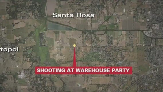 1 dead, 1 injured in warehouse party shooting, Santa Rosa police say