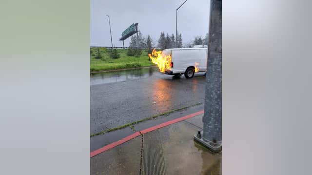 Van catches fire in Santa Rosa, inside were bags of marijuana ‘shake’ soaked in butane, investigators say