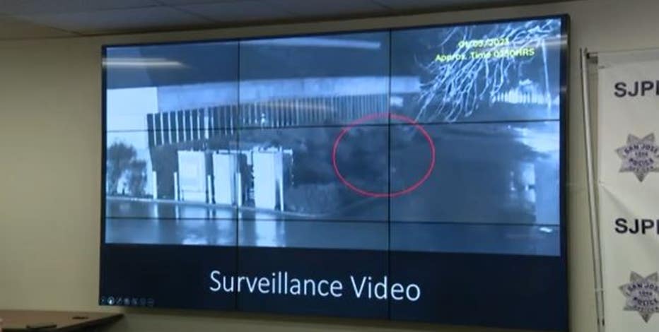 Surveillance video shows PG&E bomb suspect leaving scene