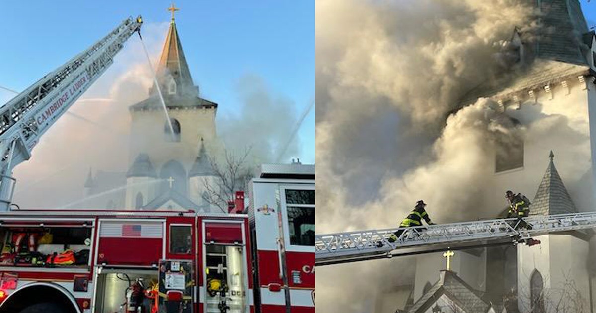 Fire tears through Massachusetts church on Easter Sunday | KTVU FOX 2