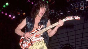 Eddie Van Halen's iconic 'Hot For Teacher' guitar sells for over $3.9 million at auction