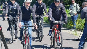 San Jose mayor, police chief take to bike trail touting increased public safety needs