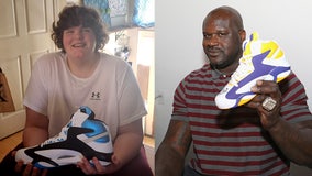 Shaquille O'Neal helps Michigan teen with size 23 shoes find the perfect fit
