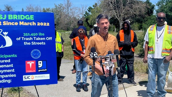 San Jose mayor touts program that leads unhoused to work, training and housing