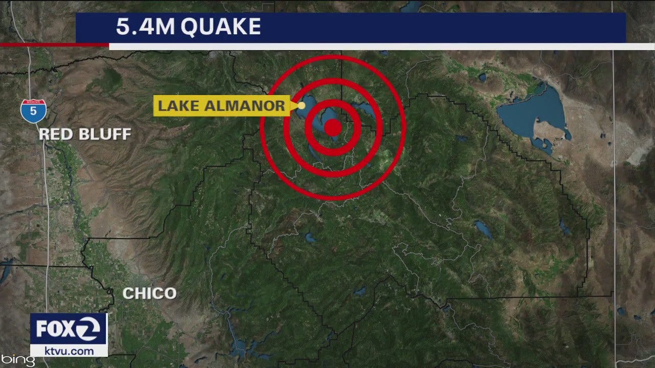A 5.5-magnitude earthquake in Northern California disrupts CHP Chico 911 lines