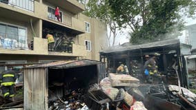 Firefighters extinguish apartment fire on Foothill Boulevard