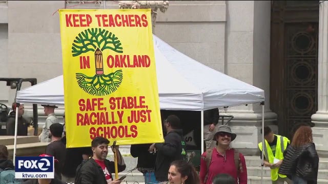 Oakland teachers won't be in classrooms again during 2nd day of strike