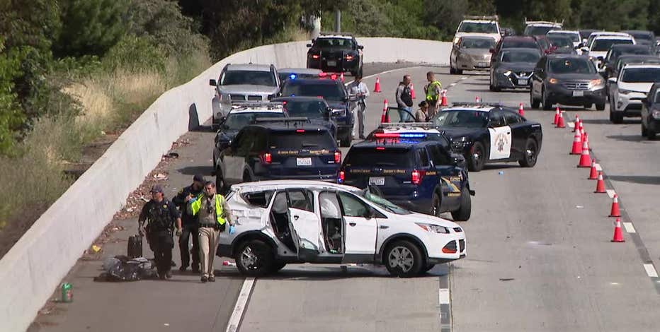 2 detained in road-rage incident, freeway shooting on I-580 in East Oakland