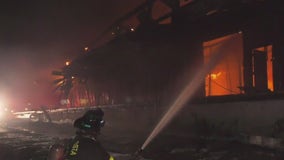 Firefighters beat back large blaze at Antioch warehouse