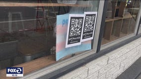 Santa Rosa downtown businesses targeted with anti-LGBTQ+ stickers