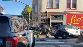 SFPD vehicle crashes into San Francisco Mission District building, witness describes chase