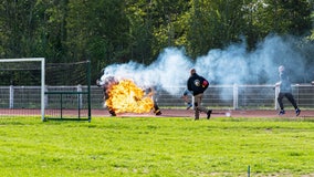 Man breaks record for longest run while on fire: 'Human Torch'