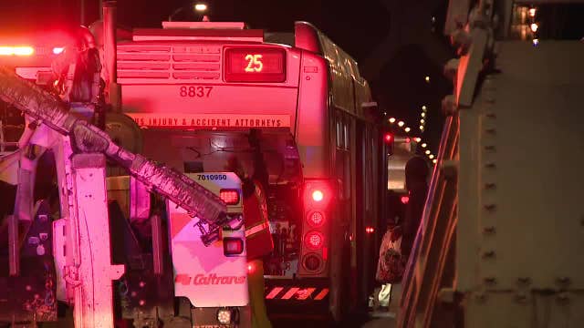 Muni bus involved in crash on Bay Bridge causing major backup