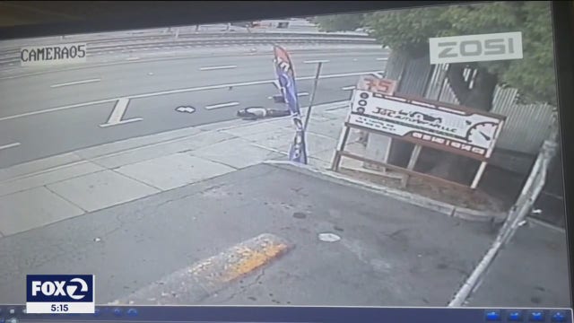 San Jose pedestrian in roadway hit, killed by truck's driver