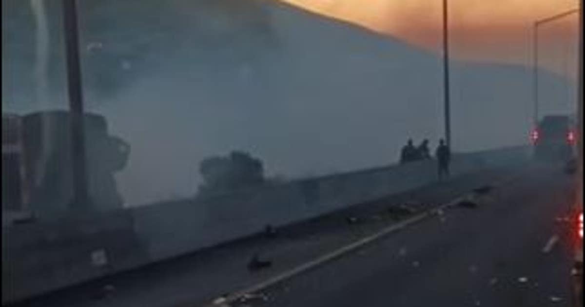 Big rig overturns, catches fire on I-580 in Livermore | KTVU FOX 2