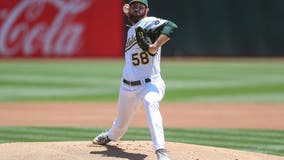 A’s scheduled starter Blackburn scratched because of illness; Pruitt set to take his spot