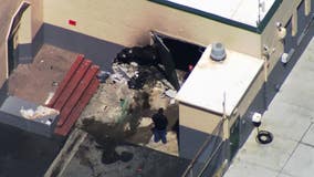 Car crashes through wall at San Jose school, igniting fire