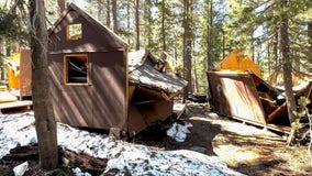 Collapsed Yosemite buildings illustrate extent of storm damage as crews continue work to reopen Tioga Road