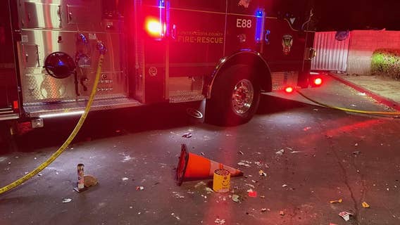 Crews battle grass fire in Walnut Creek