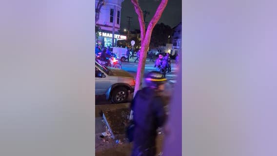 SFPD respond to 'unlawful assembly' involving illegal 4th of July fireworks in the Mission