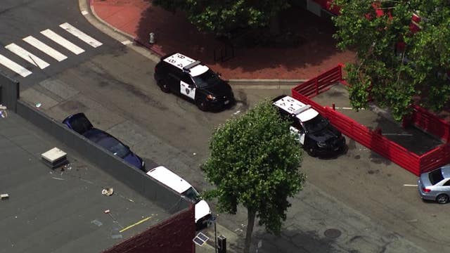 Multiple vehicles struck by gunfire in downtown Oakland