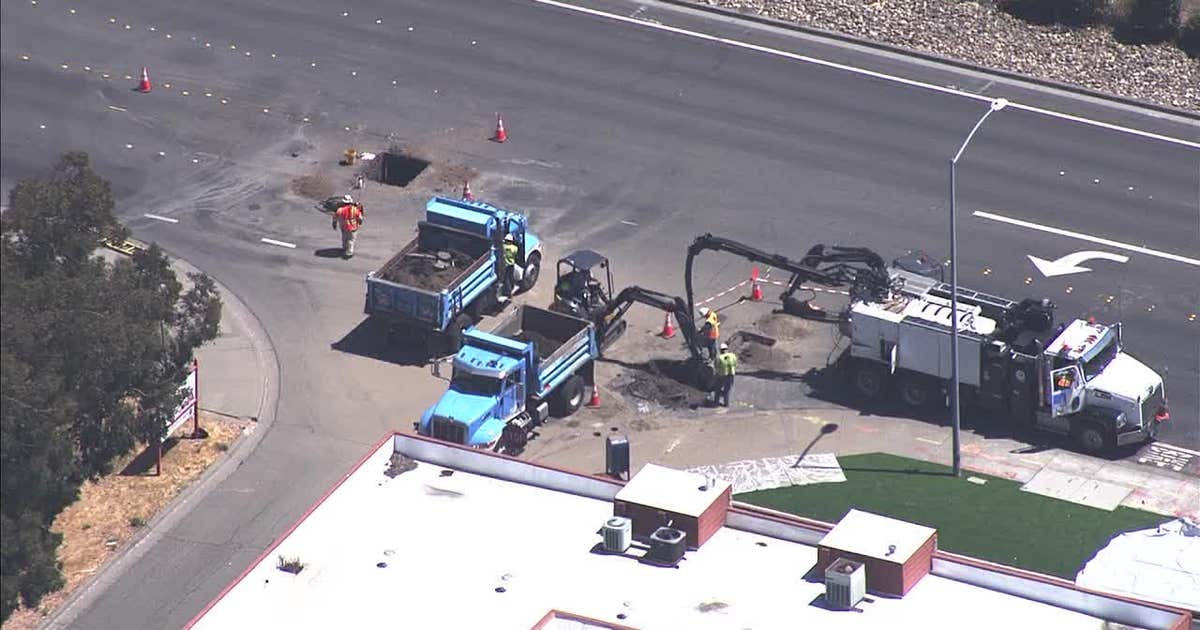 Large Gas Line Break Gas line break in Rohnert Park repaired, roads are opens | KTVU FOX 2