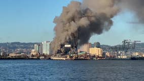 DA's office investigating fire at Port of Oakland scrap-metal recycling facility