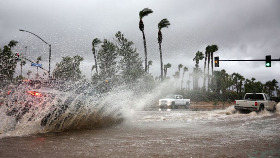 Hilary aftermath records intense rainfall in Southern California