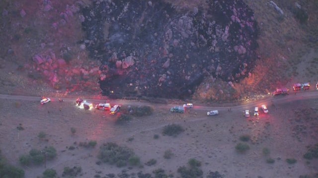 Aircraft crashes near scene of fire fight in Cabazon