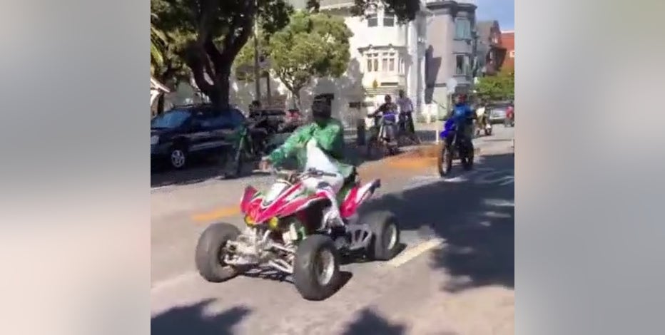 Dirt bikes, ATVs take over San Francisco streets