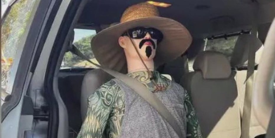 Driver uses mannequin to cheat carpool lane in Marin County