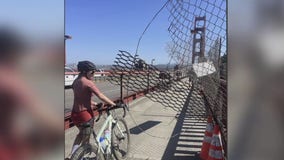 'It was so frightening': Cyclist injured by unsecured fence on Golden Gate Bridge