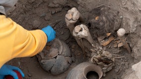 Workers uncover 8 mummies and pre-Inca objects while expanding gas network in Peru