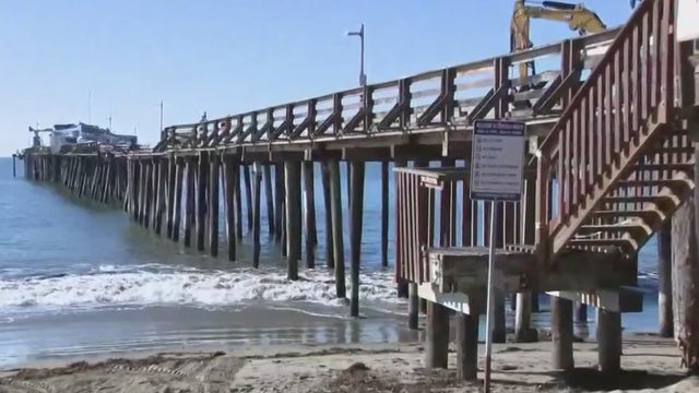 Repair work begins on storm-damaged Capitola wharf