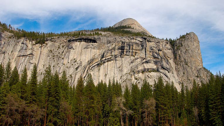 Yosemite rock climbing area Super Slide closed due to massive crack