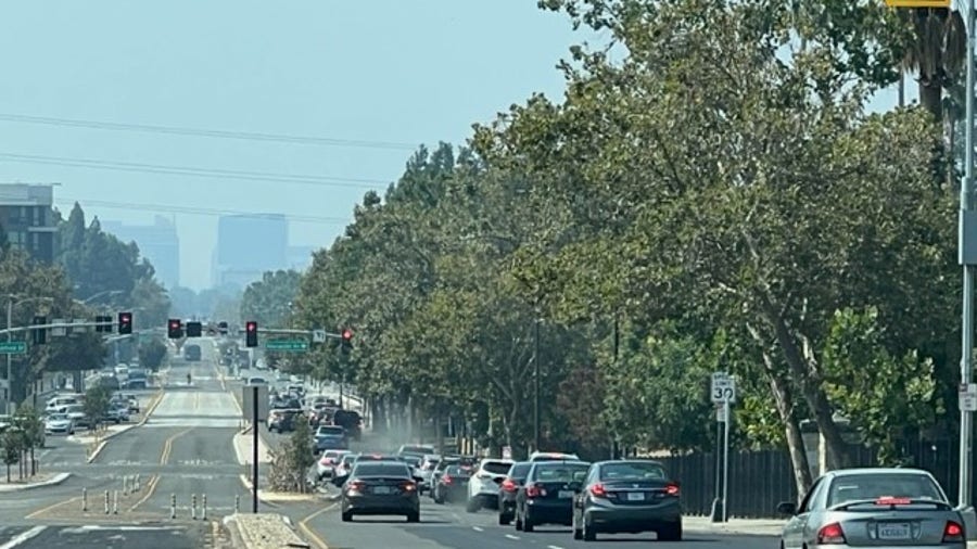 South Bay air quality suffers under smoky haze due to wildfires